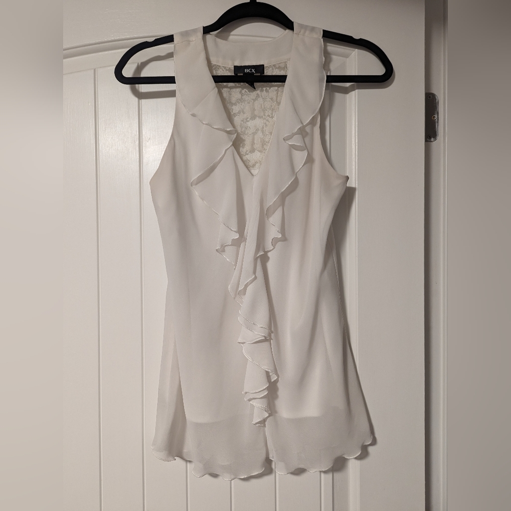 White dressy tank top